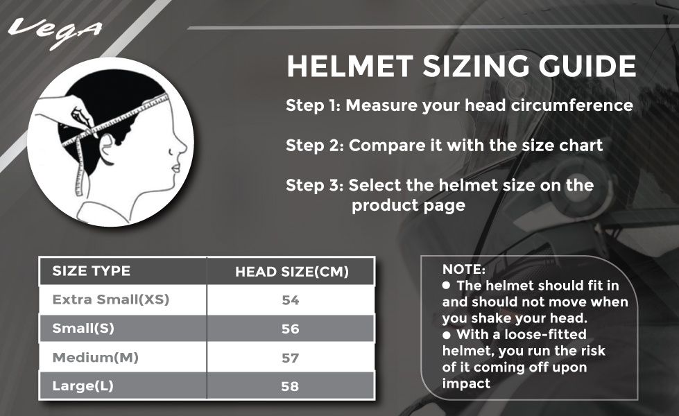 Vega Auto Edge Lightweight Full Face Helmet Black Helmet - M