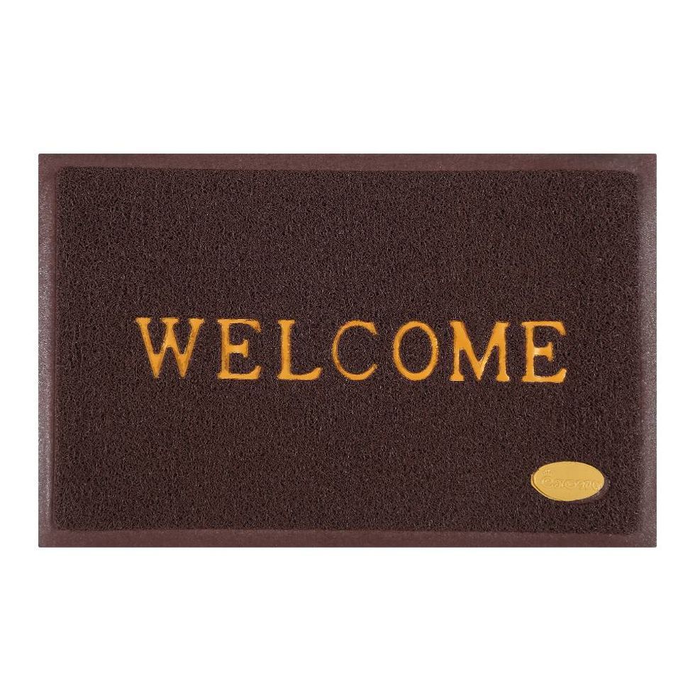 Dream Living Designer Welcome Mat Front Door Mat | 38 cm x58 cm | Floor Mat - Brown