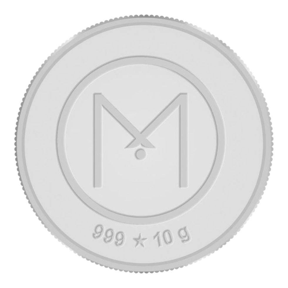 Malabar Gold & Diamonds 999 Pure Silver Coin - Laxmi Ganesh