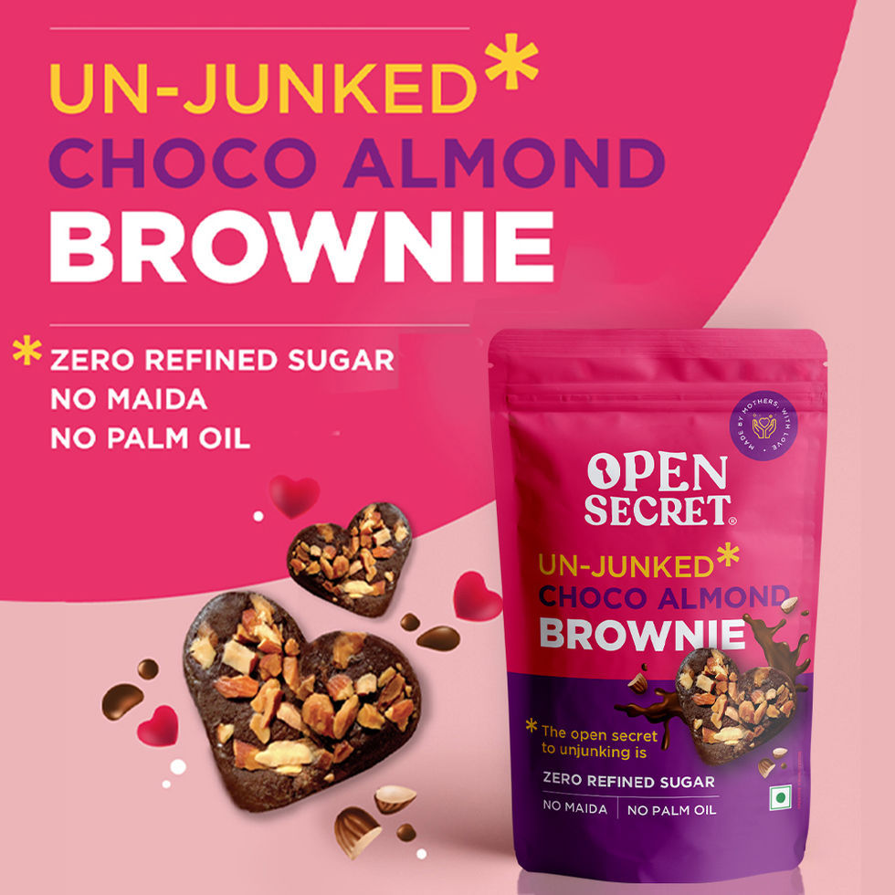 Open Secret Chocolate Cookies, Brownie and Dry Fruits Gift Hamper | Zero Maida