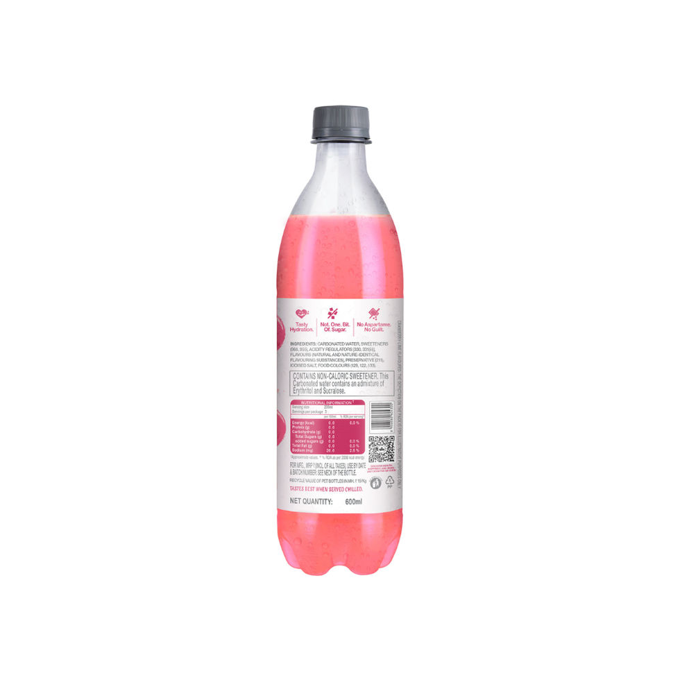 Paper Boat Zero Sugar Cranberry Lime Sparkling Water | Sugar Free Cold Drink 600 ml Combo