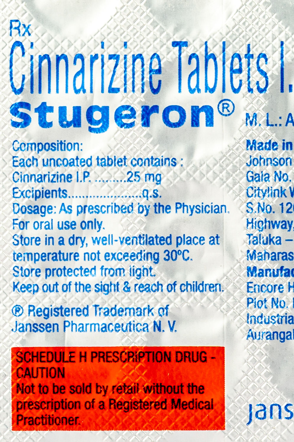 Stugeron Tablets