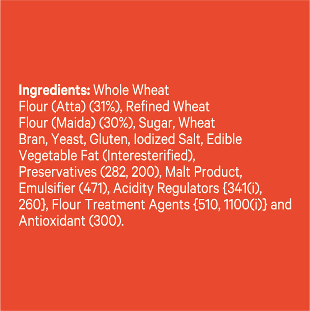 Modern Atta Shakti - Zero Maida Bread (No trans fat) 400 g Combo