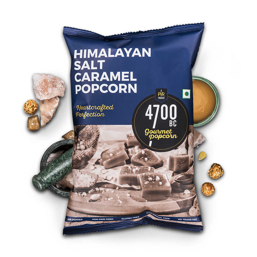 4700BC Gourmet Popcorn Himalayan Salt Caramel 125 gms Combo 2 Pieces