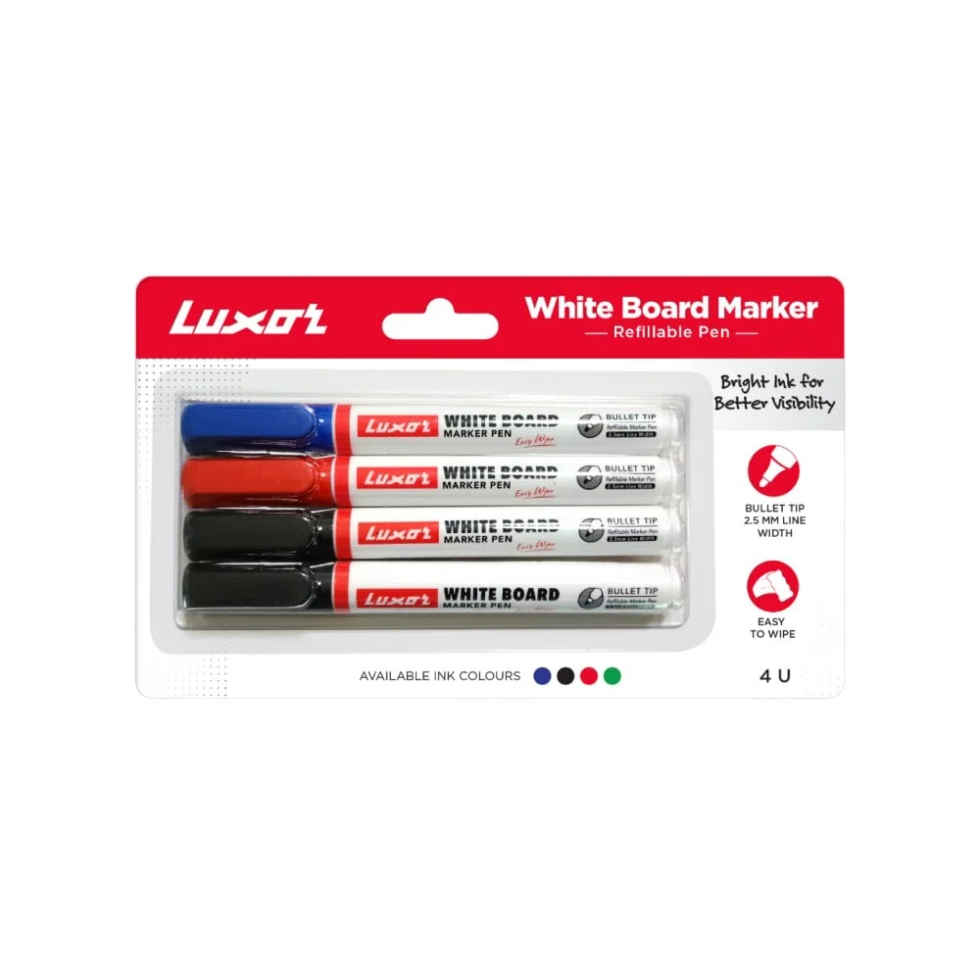 Luxor Whiteboard Marker | Assorted | Perfect for Professional & Student Work