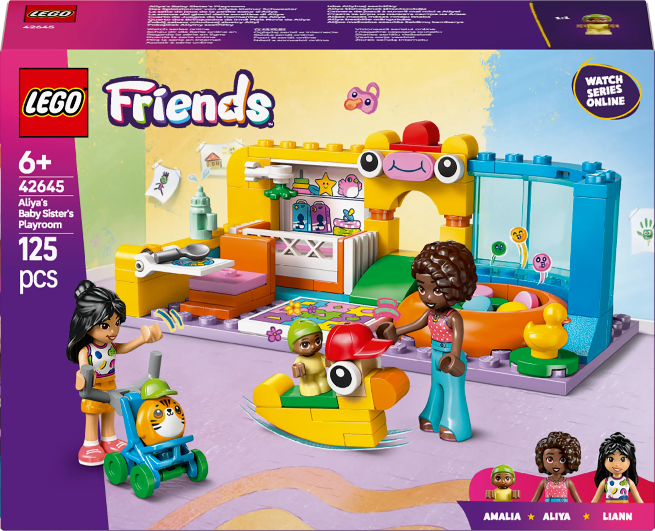 Lego Friends Aliya's Baby Sister's Playroom Pretend-Play Building Kit 42645 Toys|6Y+ Lego Friends Aliya's Baby Sister's Playroom Pretend-Play Building Kit 42645 Toys|6Y+