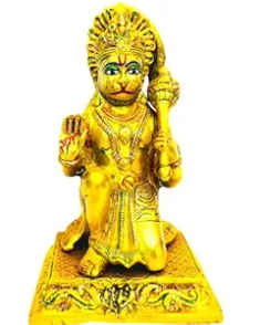 Hanuman Ji Brass Idol On Round Chowki | Devnidhi Hanuman Ji Brass Idol On Round Chowki | Devnidhi