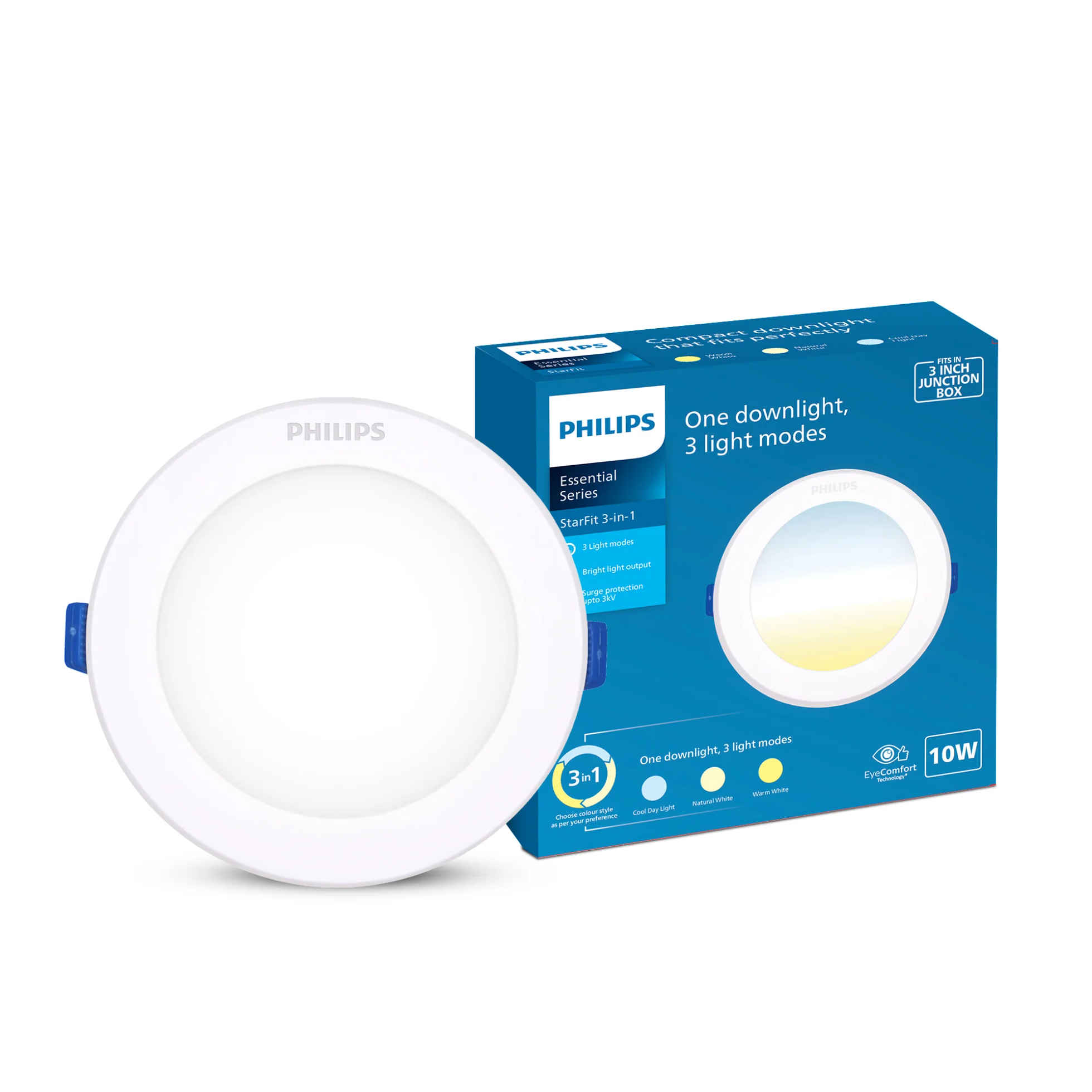 Philips StarFit 10 watt Round LED Downlighter, Tunable White Philips StarFit 10 watt Round LED Downlighter, Tunable White