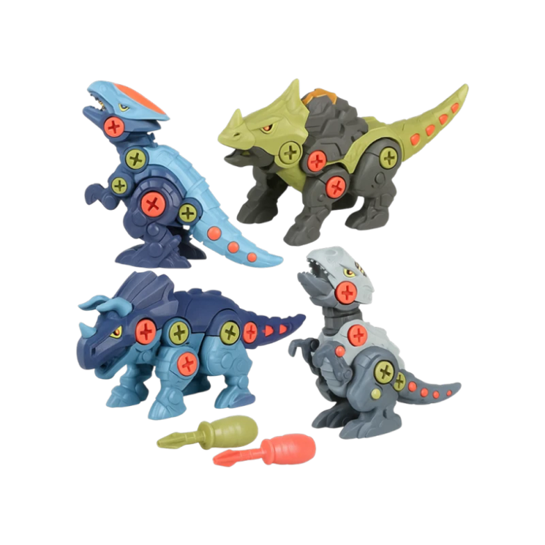 Fablue Dinosaur Building Blocks Toy for Kids - Dinosaurs with Screw Driver Educational Toy