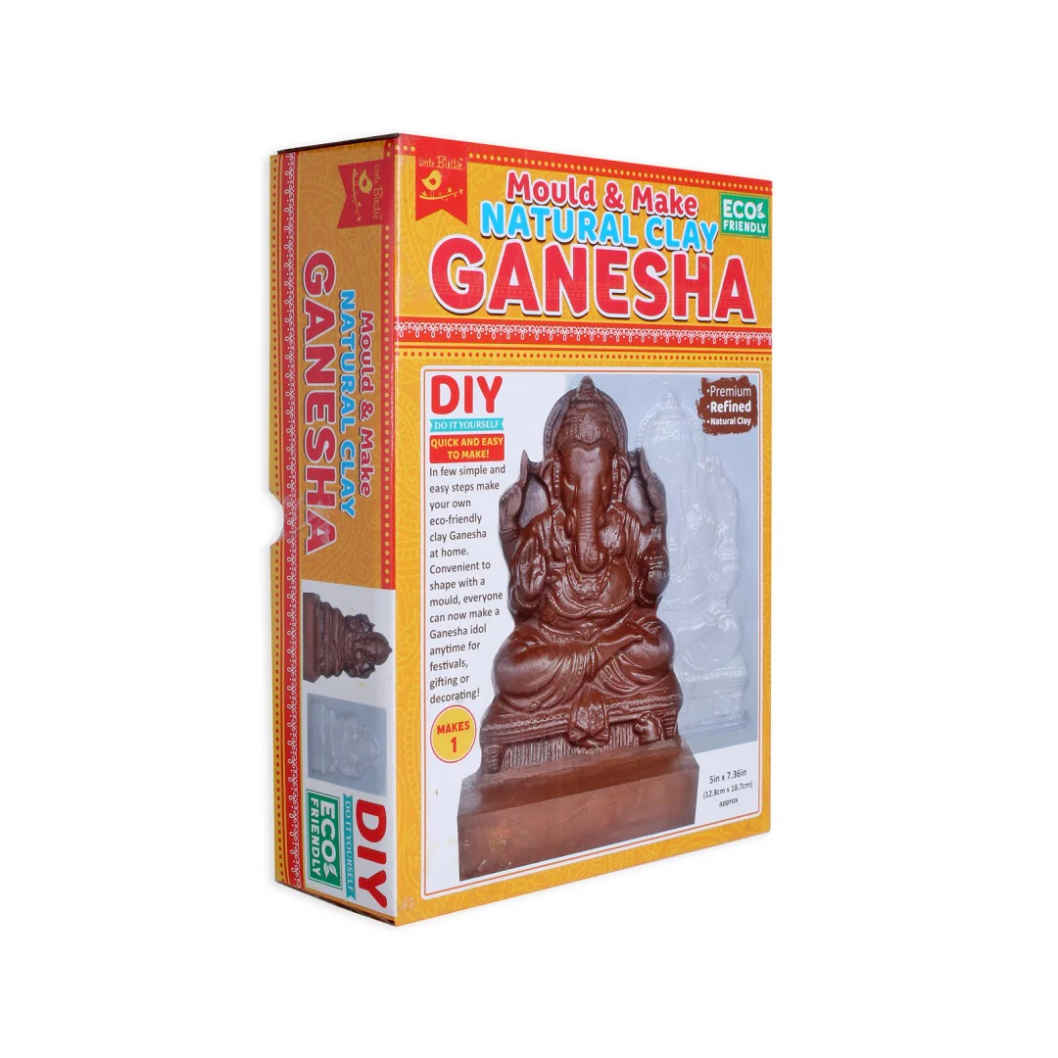 Itsy Bitsy DIY Mould & Make Natural Clay Ganesha Kit - 5 x 7.36 in