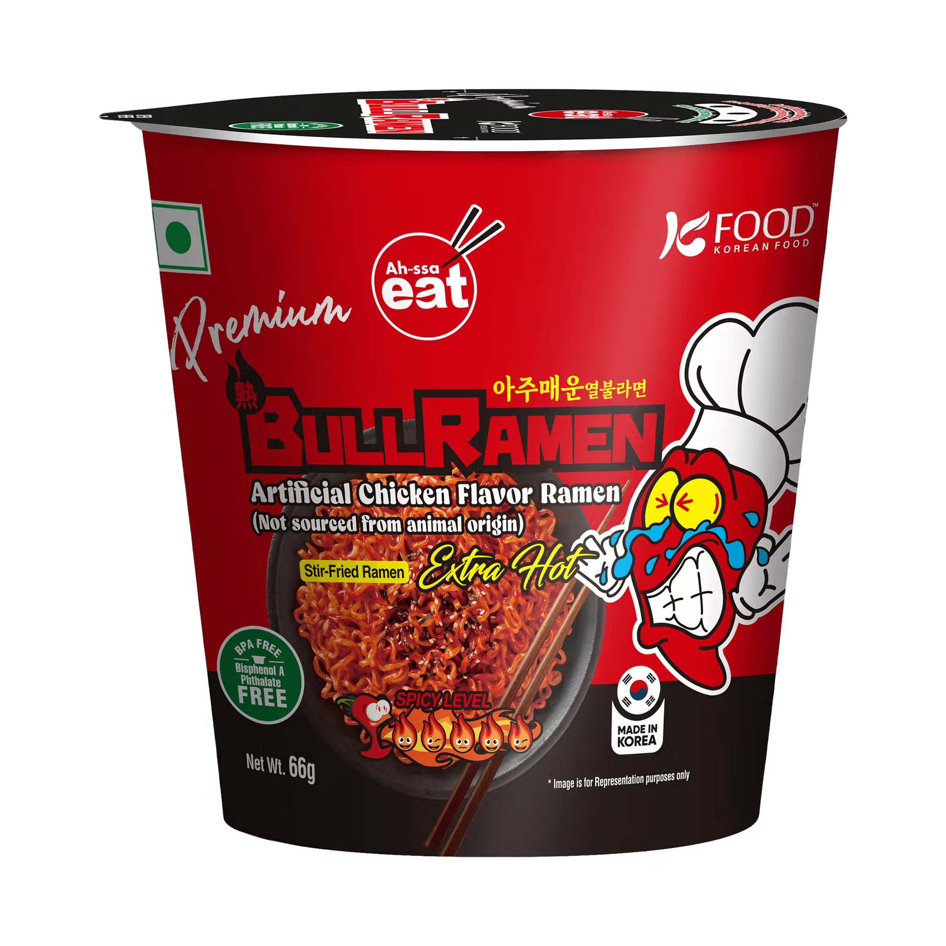 Ah-Ssa Eat Bull Ramen Extra Hot Chicken Extra Hot