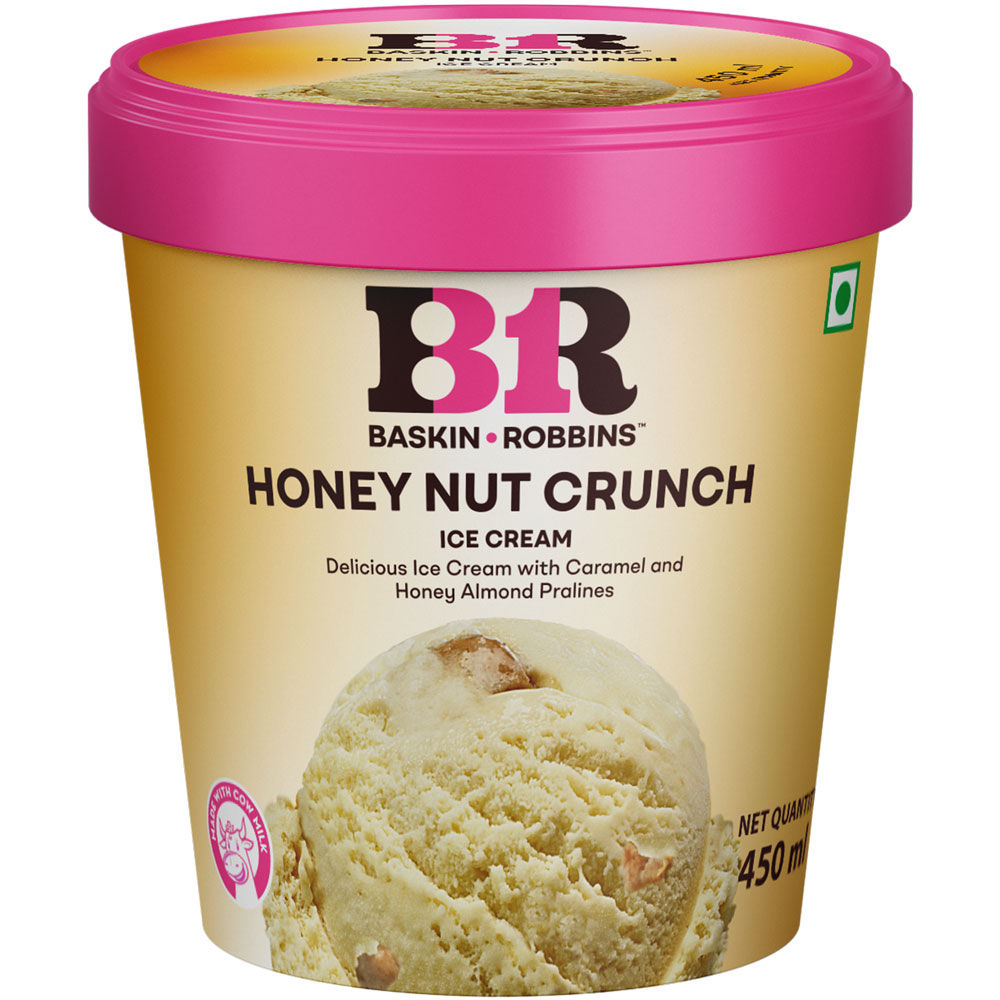 Baskin Robbins Honey Nut Crunch Ice Cream Tub 450 ml Buy online at