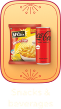 Snacks & beverages