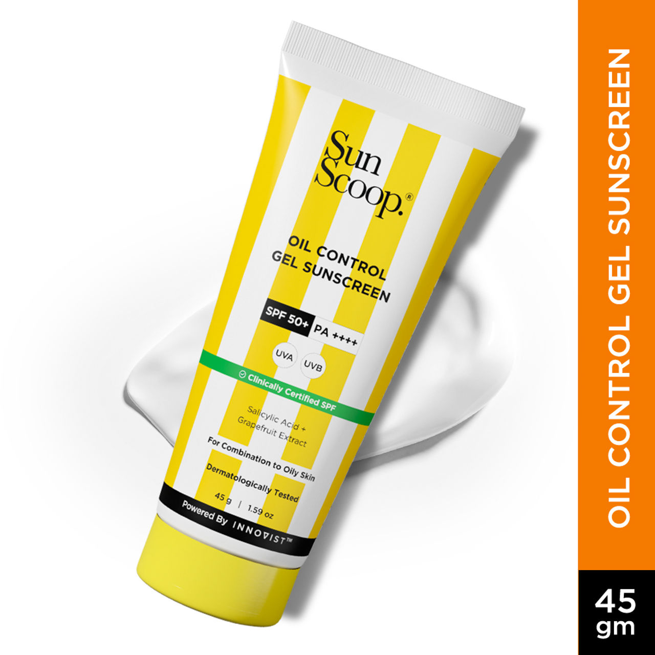 Sunscoop Oil-Control Gel Sunscreen | SPF 50+, PA++++ | Mineral Oil & Petroleum Free