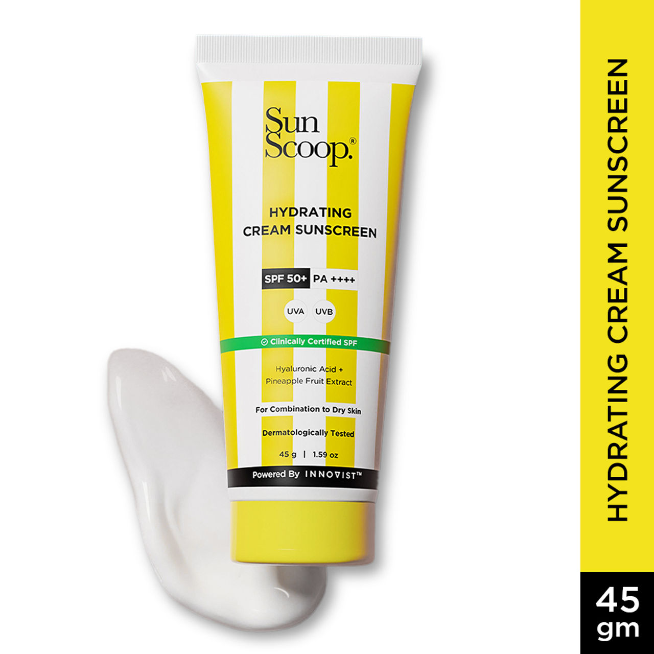 Sunscoop Hydrating Sunscreen | SPF 50+, PA++++ | Mineral Oil & Petroleum Free