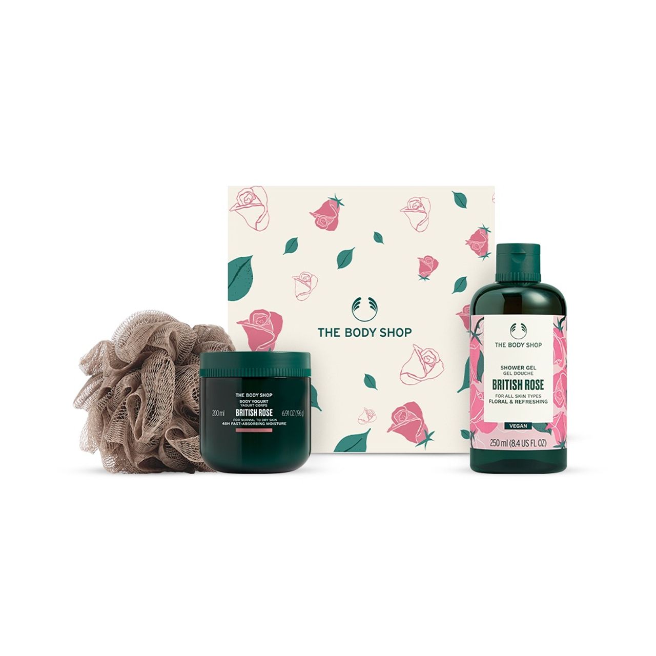 The Body Shop British Rose Showering Delight Gift Set