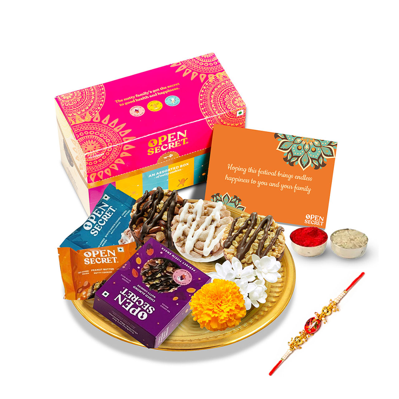 Open Secret Gift Hamper with Chocolate Cookies - Sweet and Thoughtful