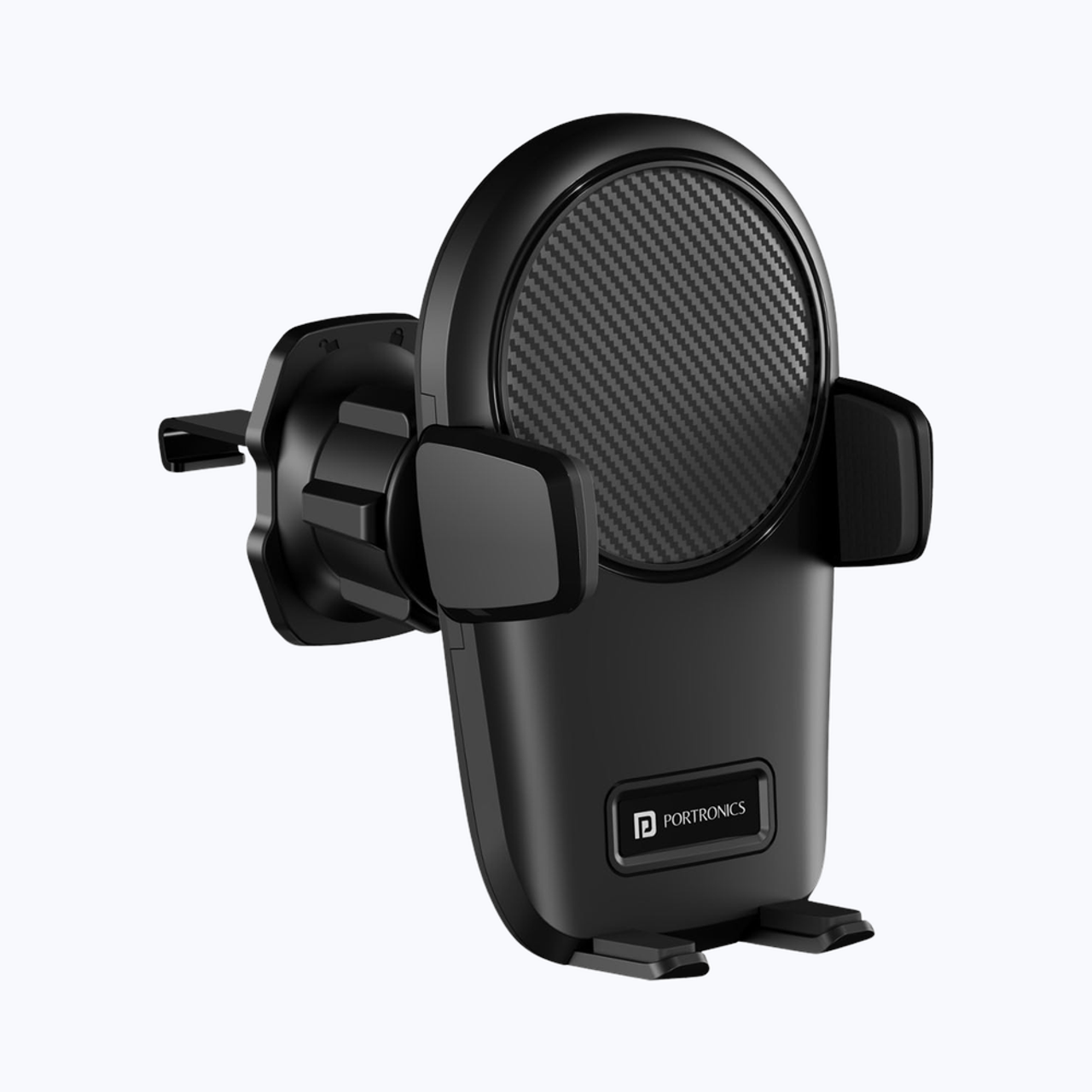 Portronics Clamp Z, Universal Mobile Holder - Black