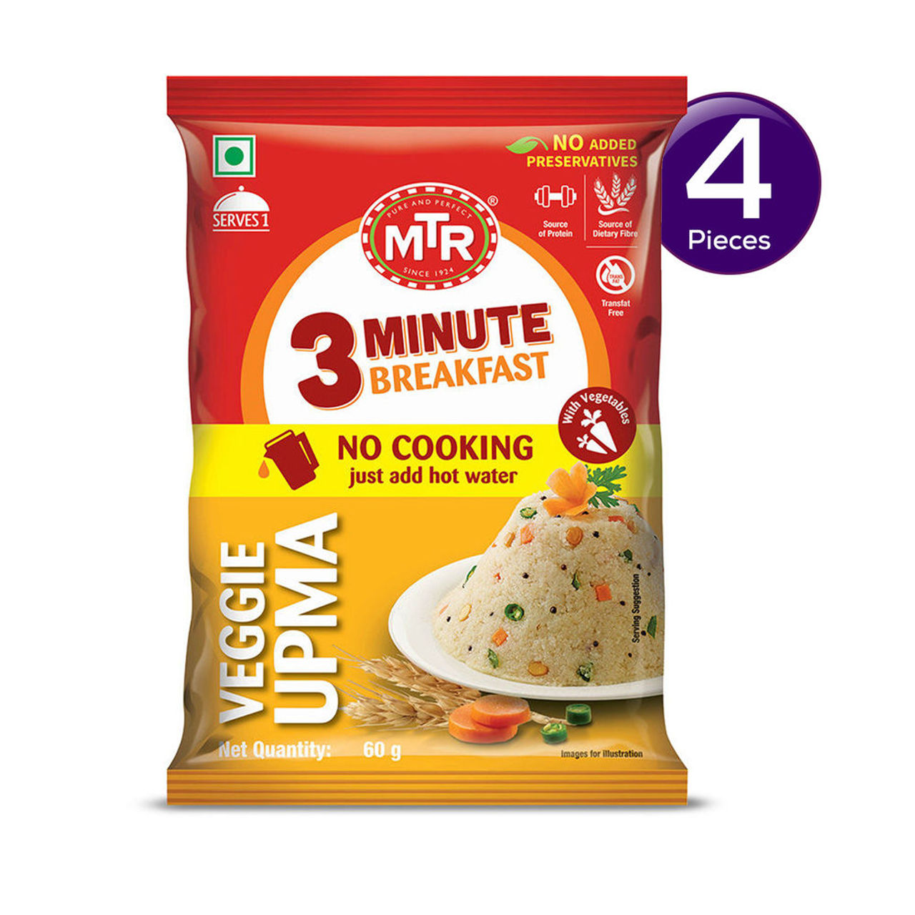 MTR Vegetable Upma 60 g Combo
