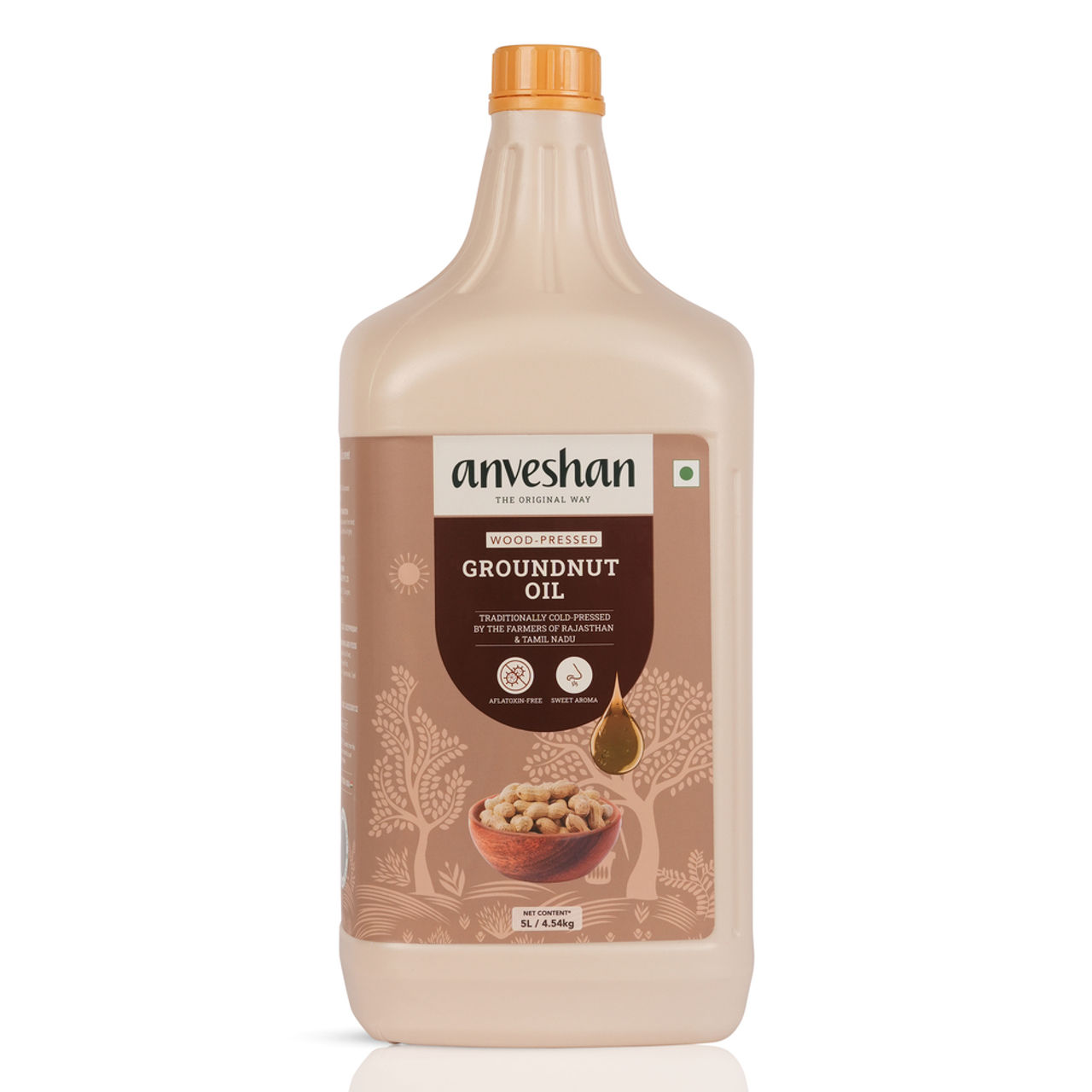 Anveshan Wood Pressed Groundnut/Peanut Oil