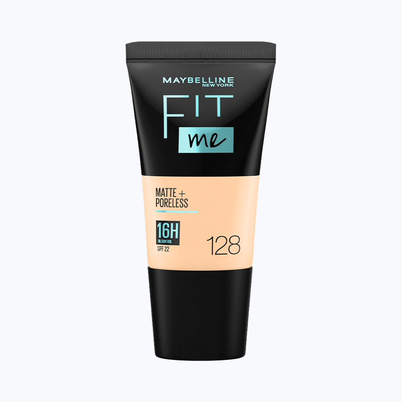 Maybelline New York Fit Me Matte+Poreless Liquid Foundation Tube 128 Warm Nude