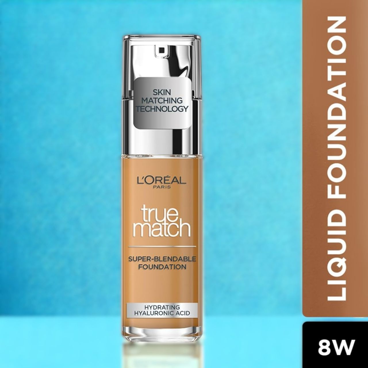 L'Oreal Paris True Match Super Blendable Matte, Natural Liquid Foundation - Golden Cappuccino 8D8W