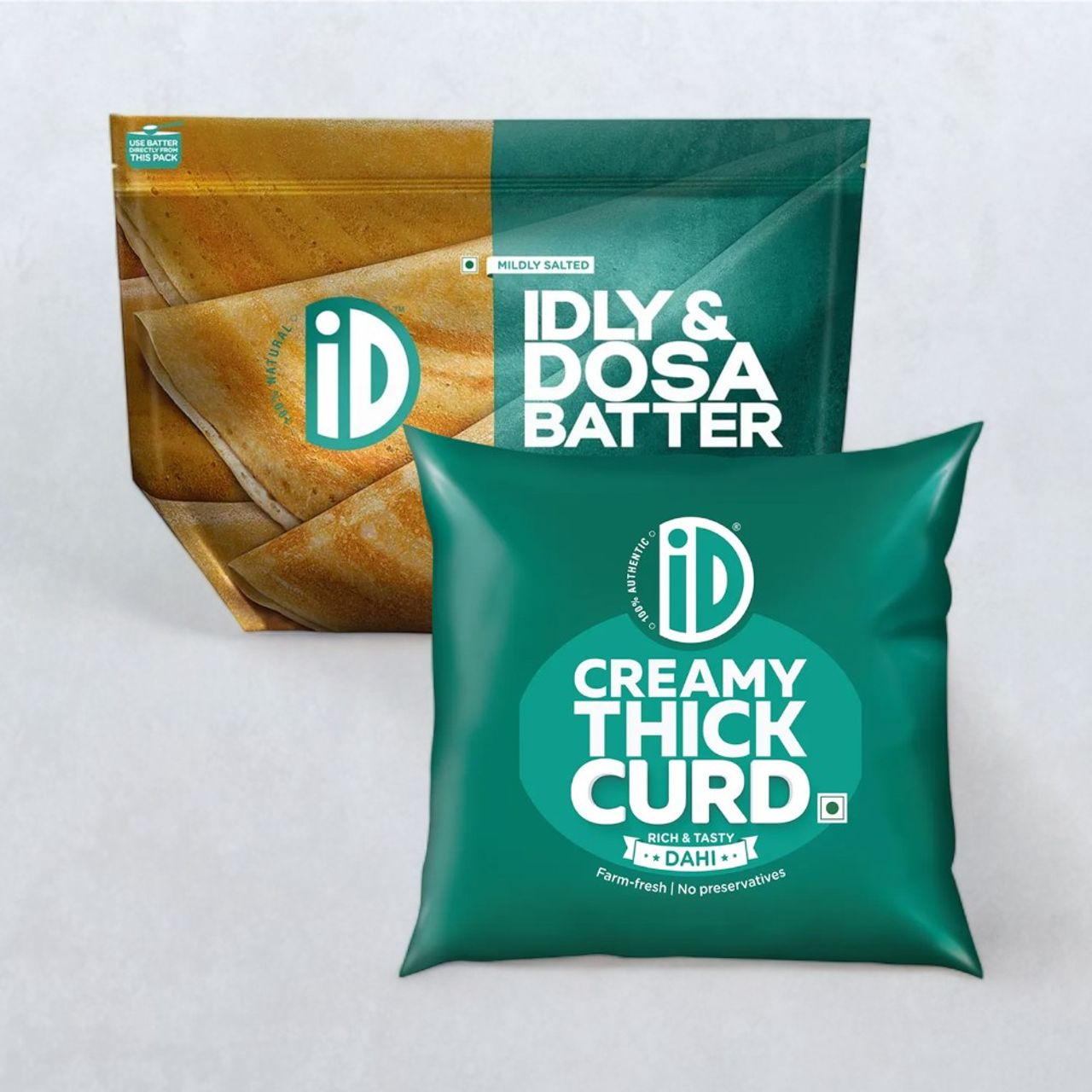 iD Curd Pouch(400gms) & iD Idli & Dosa Batter(1kg) Combo
