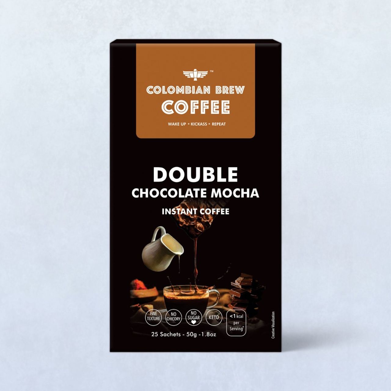 Columbian Brew Double Chocolate Mocha Dark Roast Instant Coffee