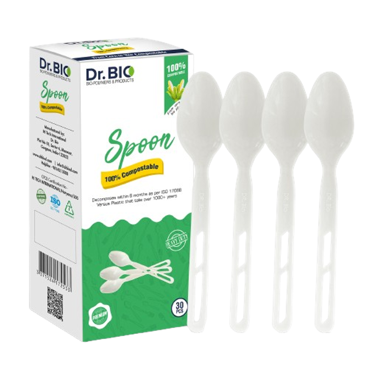 Dr. Bio Compostable Spoons Disposable/Reusable