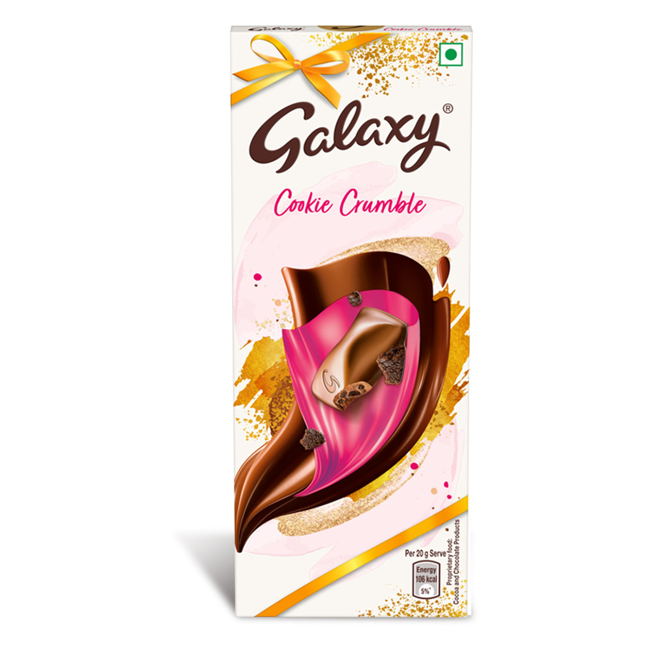 Galaxy Cookie Crumble Milk Chocolate Bar Loaded With Crumbly Cookie Pieces
