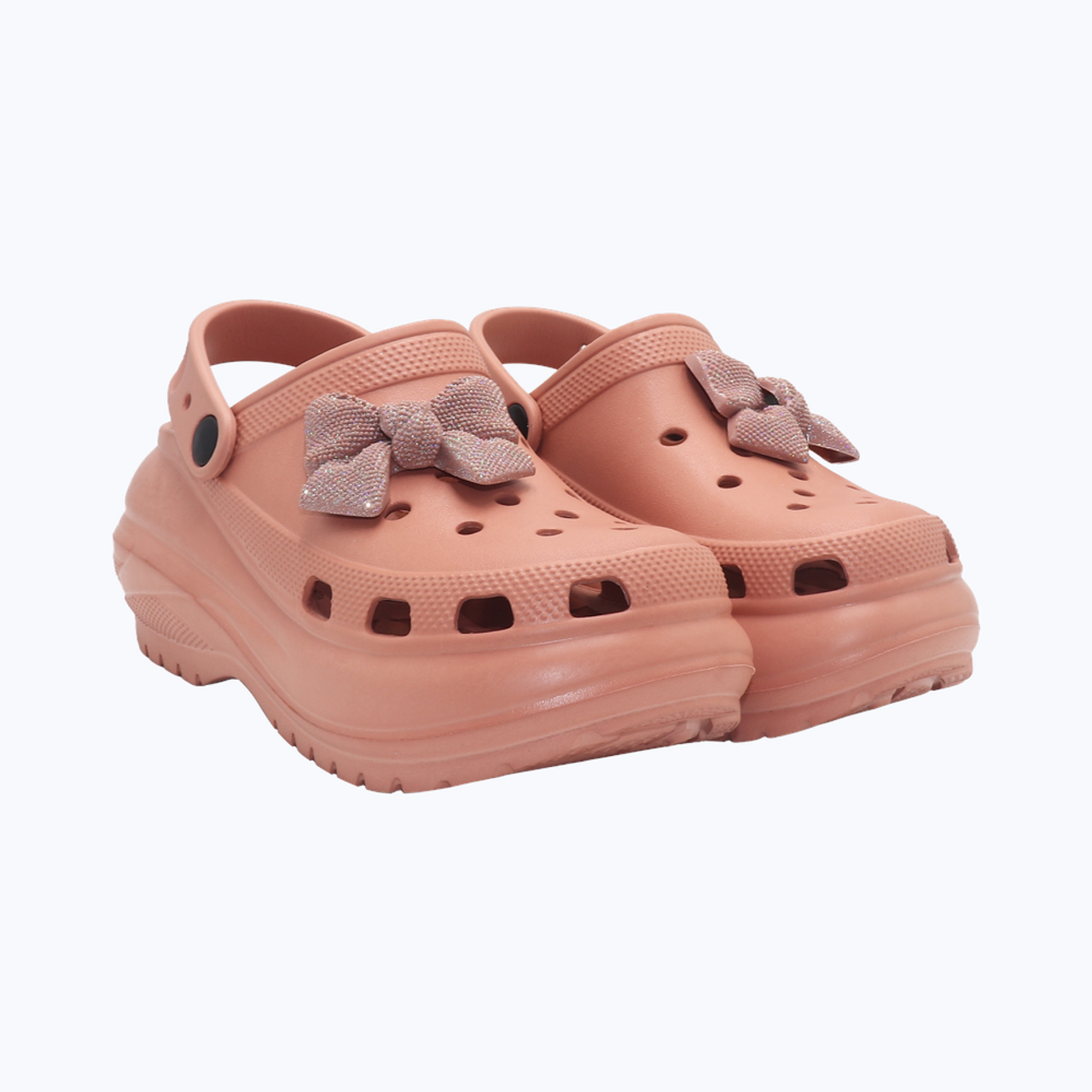 Bonkerz Ladies Clogs Peach - UK 7