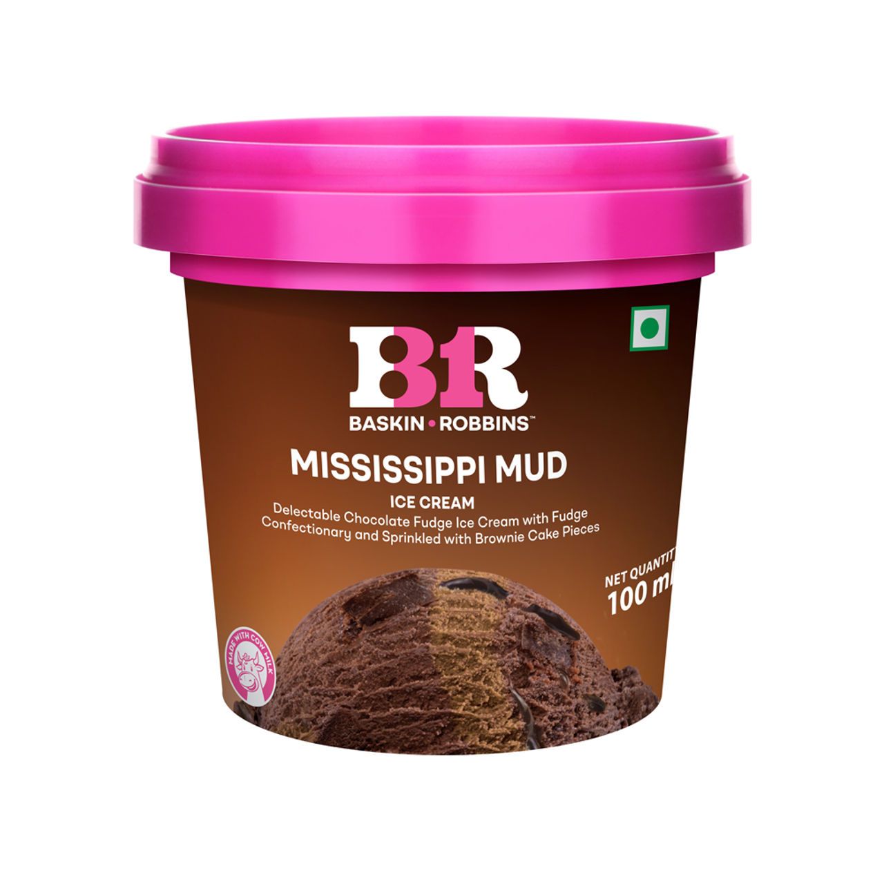 Baskin Robbins Mississippi Mud Ice Cream Cup