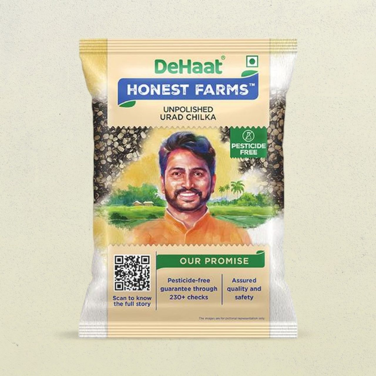 Dehaat Honest Farms Unpolished Urad Dal Chilka