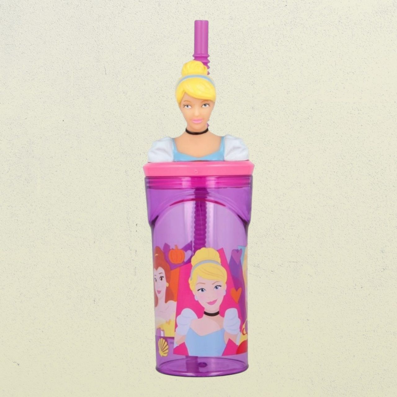 Disney Princess Character 3D Face Tumbler