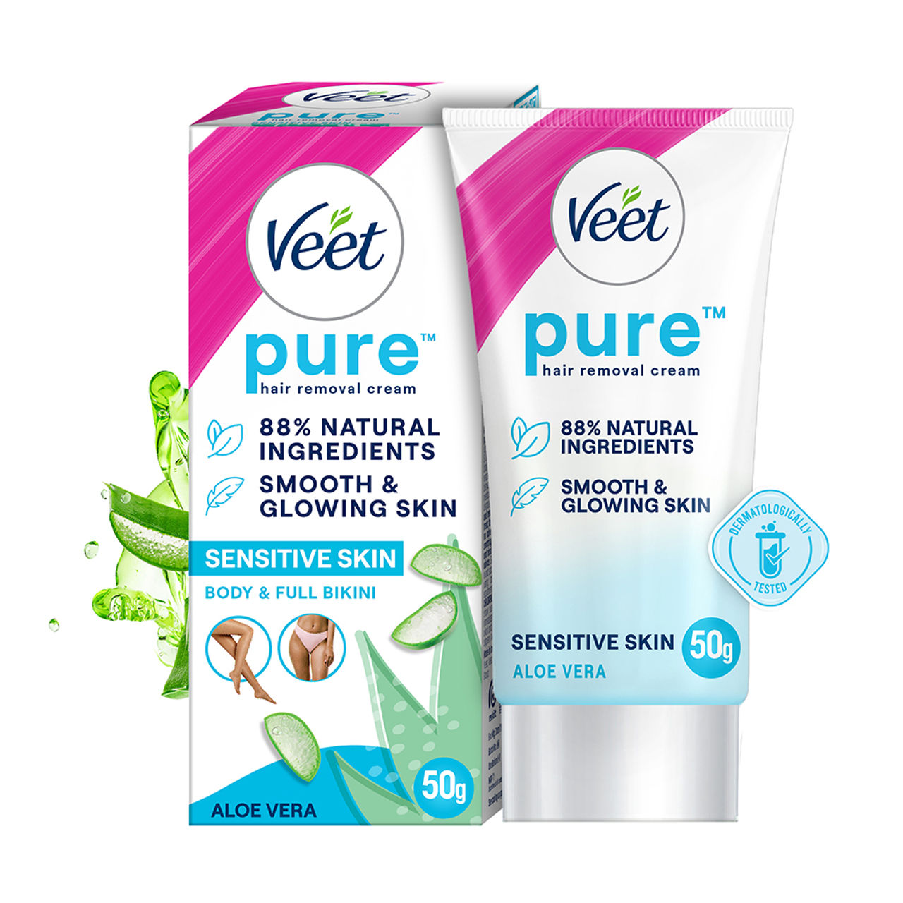 Veet Pure Hair Removal Cream - Sensitive Skin