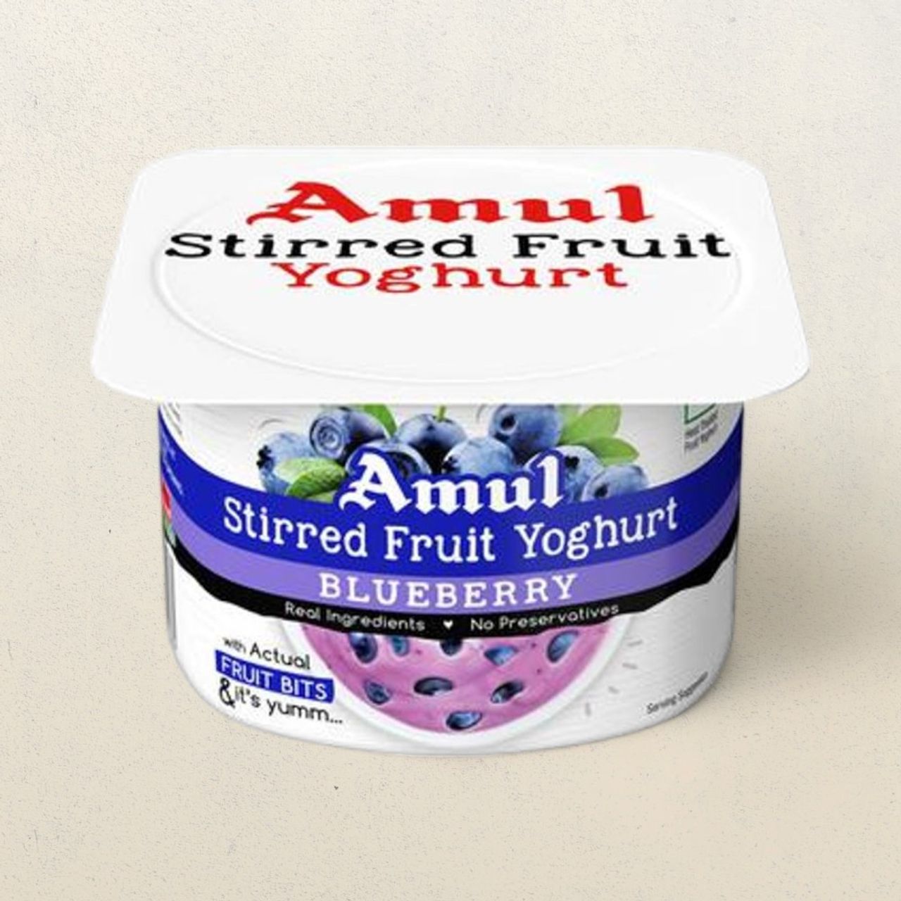 Amul Stirred Fruit Yoghurt- Blueberry