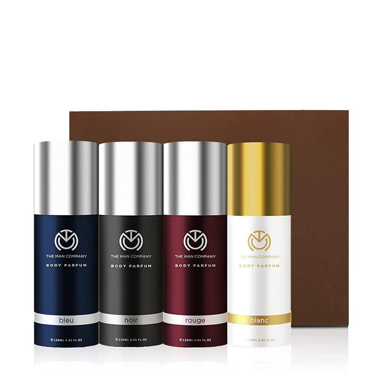 The Man Company Multifaceted No-Gas Deodorant Set Bleu Blanc Noir Rouge Luxury Gift Kit