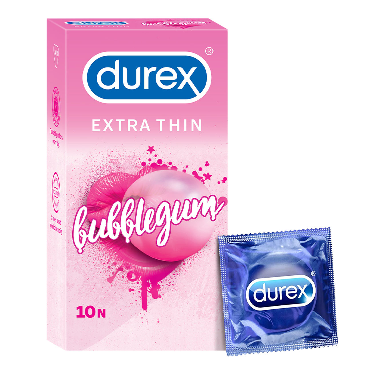 Durex Extra Thin Bubblegum Condom