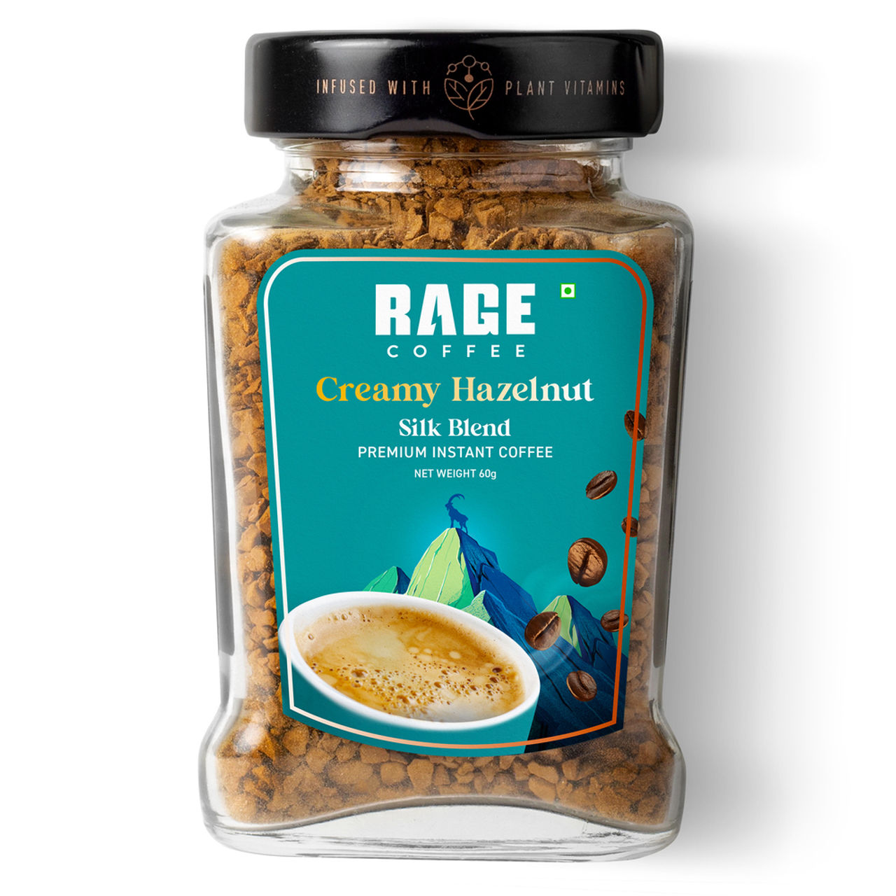 Rage Coffee Silk Blend Creamy Hazelnut Instant Coffee