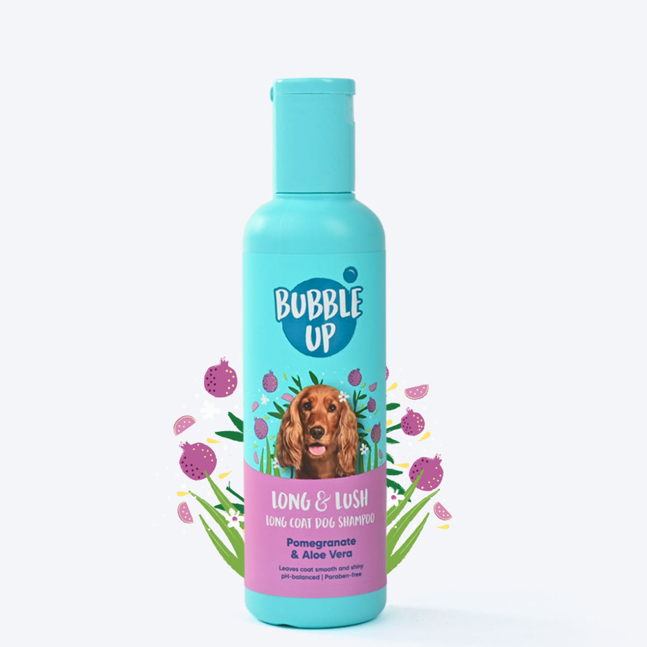 HUFT Bubble Up Long Coat Dog Shampoo - Pomegranate & Aloe Vera
