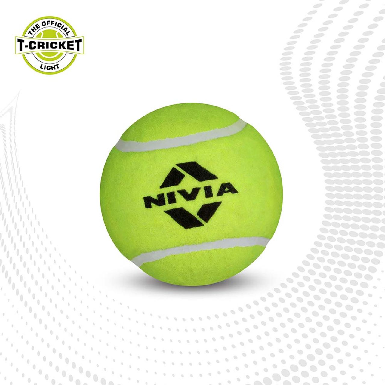 Nivia Cricket Tennis Ball Light Weight Yellow (Pack Of 6)