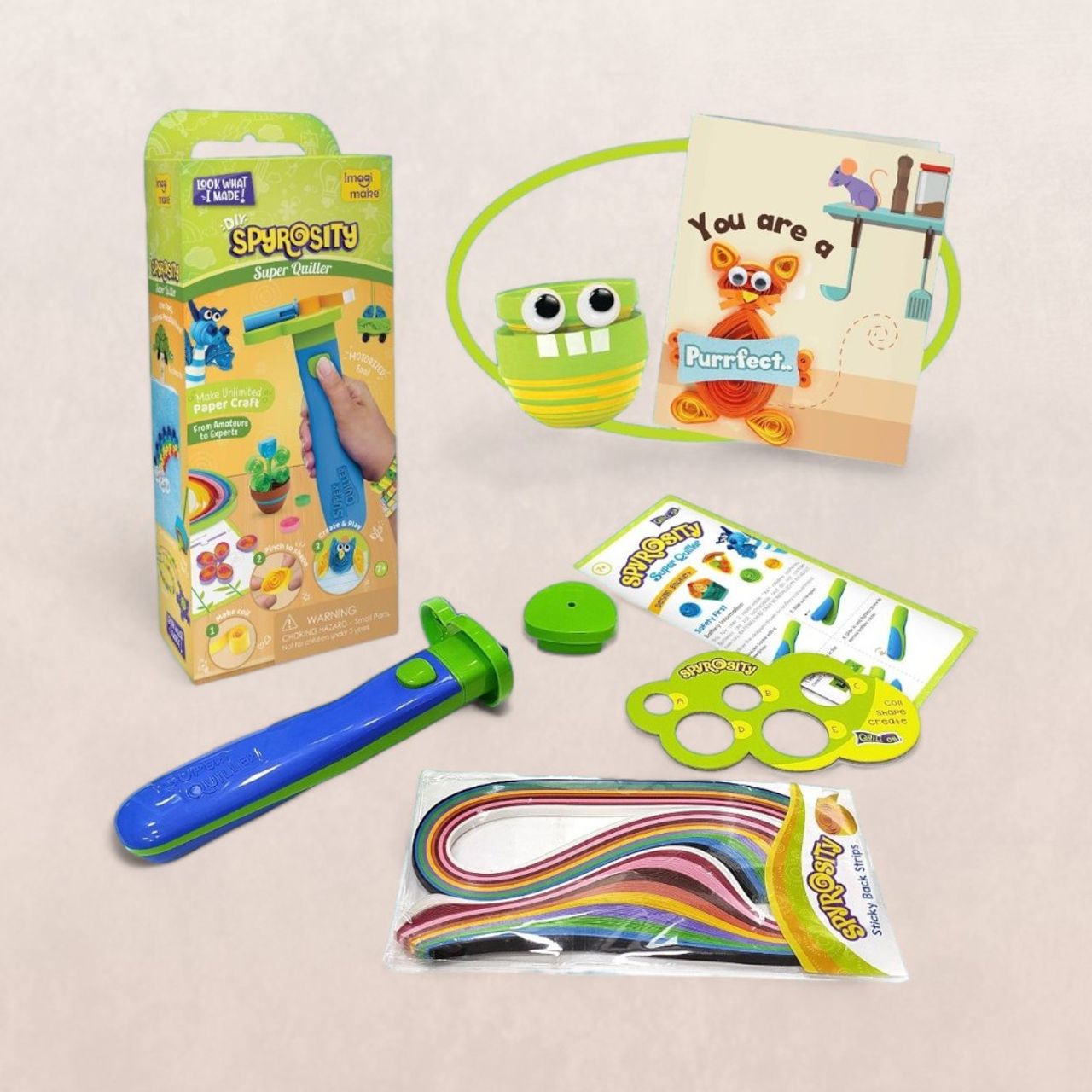 Imagimake DIY Spyrosity Super Quiller - Paper Quilling Craft Kit | Gifting for Kids (7+ Years)