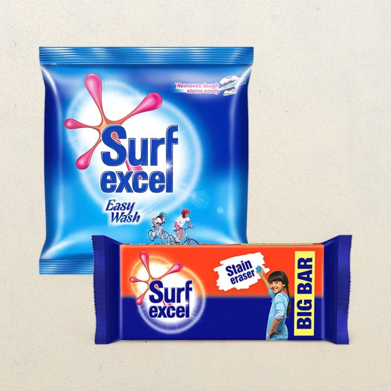 Surf Excel Bar(250gms) & Surf Excel Easy Wash Detergent Powder(1kg) Combo