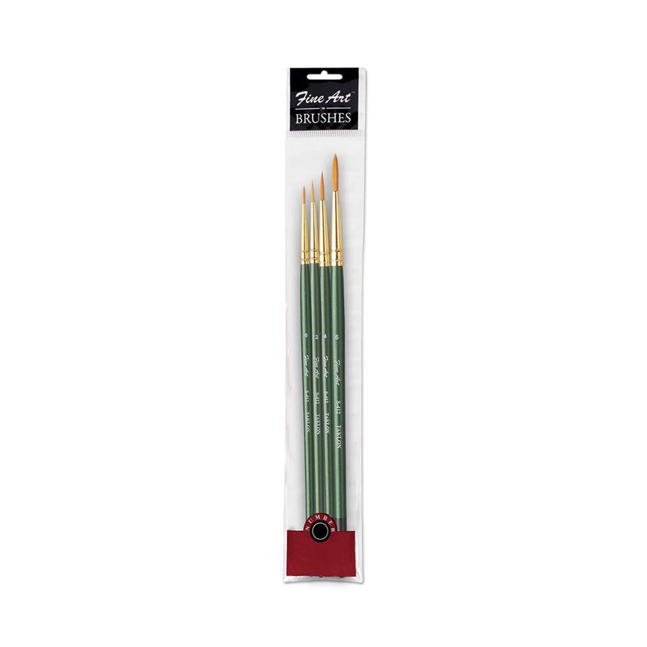 Pidilite Fine Art Painting Round Shape Brushes (Set Of 4, Sizes: 0,2,4,6)