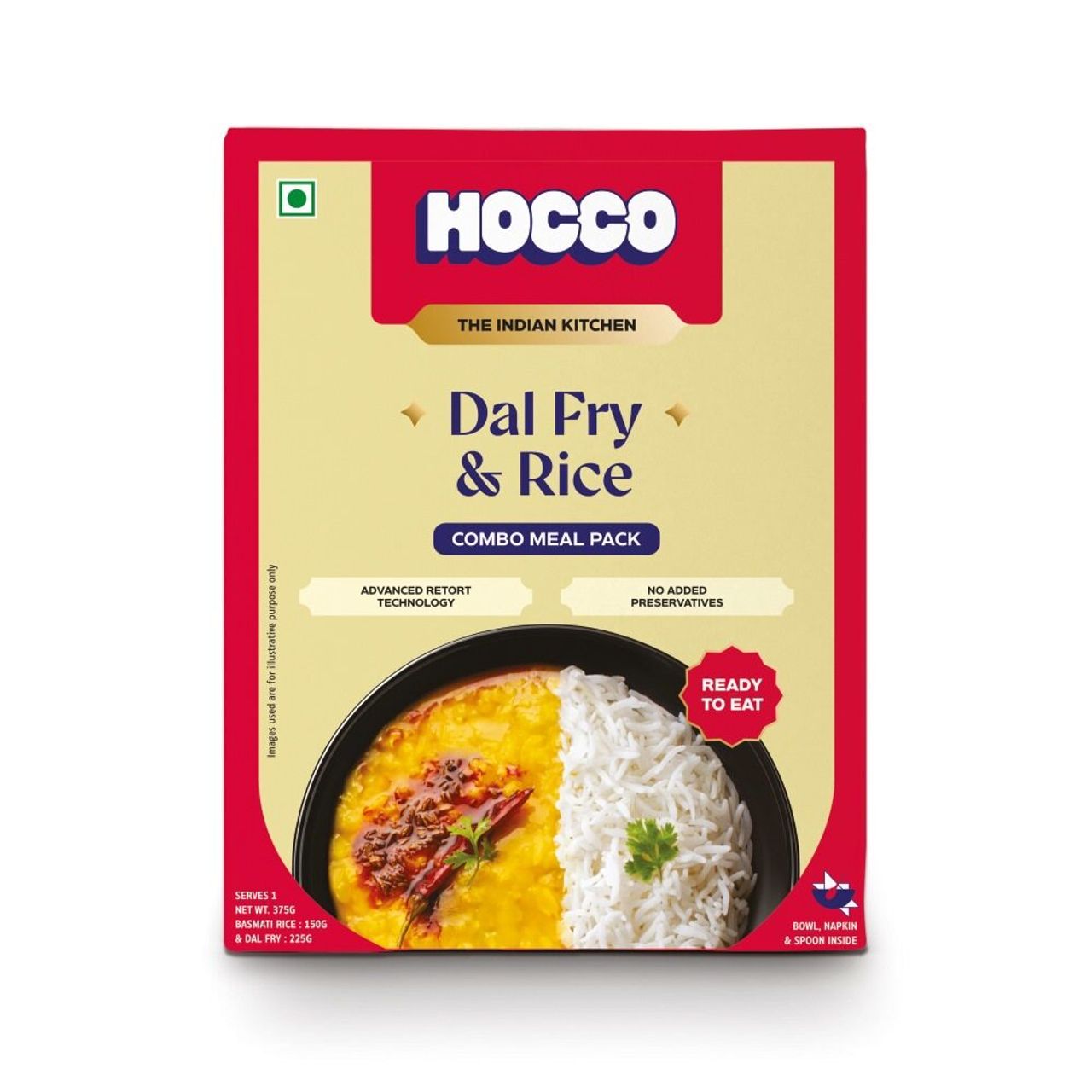 Hocco Dal Fry Rice Combo