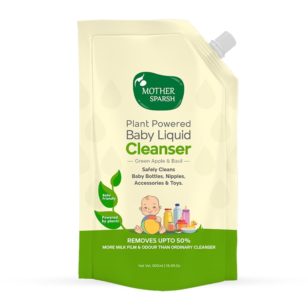 Mother Sparsh Plant Powered Natural Baby Liquid Cleanser For Kids