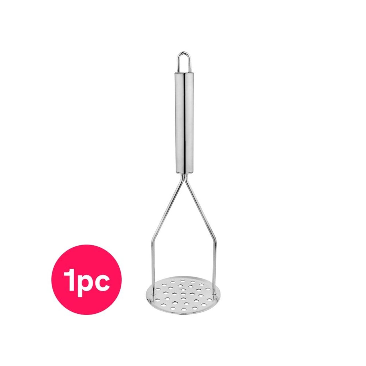 Vinayak Stainless Steel Potato Masher (Silver, 1 Unit)