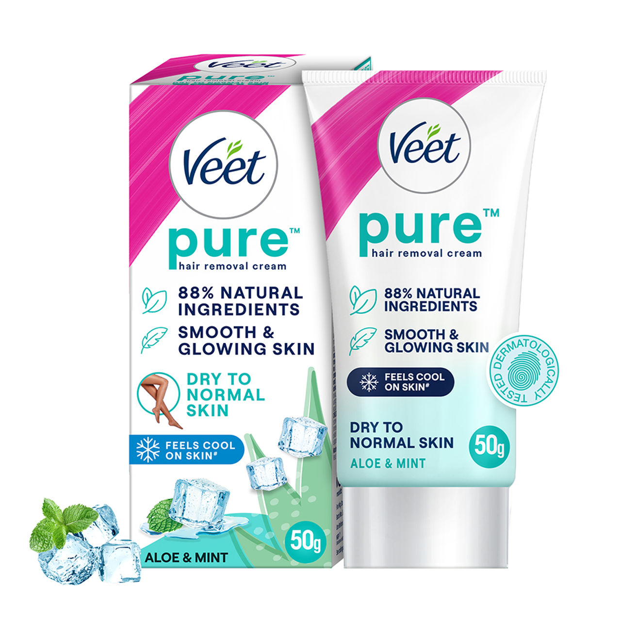 Veet Pure Hair Removal Cream - Dry Skin