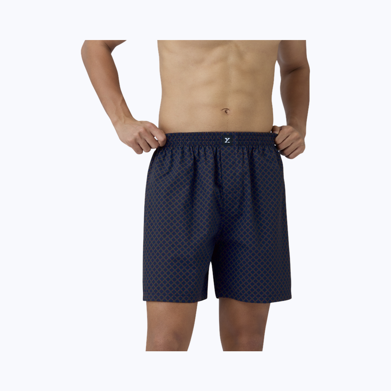 XYXX Astor IntelliEaze 100% Combed Cotton Printed Boxer | Back Pocket | Circle- M
