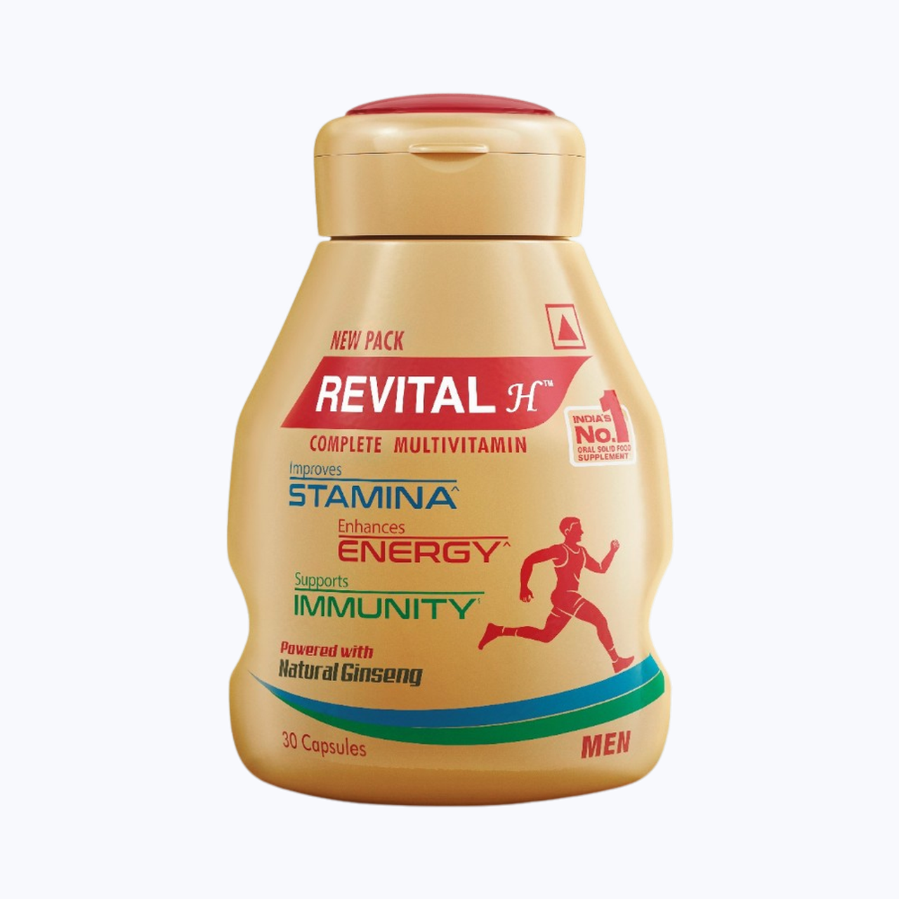 Revital Men Multivitamin with Calcium & Ginseng for Immunity, Strong Bones & Energy (30 Capsules)